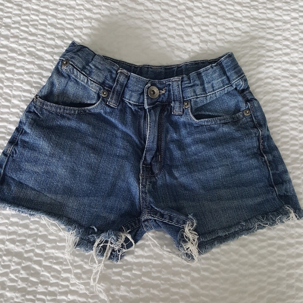 Paper Denim & Cloth Girls Cutoff Denim Shorts EUC